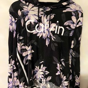 floral calvin klein hoodie